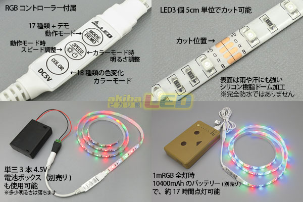 EL蛍光チューブ管 AC100V LEDテープライト防水 RGBリモコン複数モード切り替え可調輝度 2022新開発 ELワイヤー 120SMD  - 2